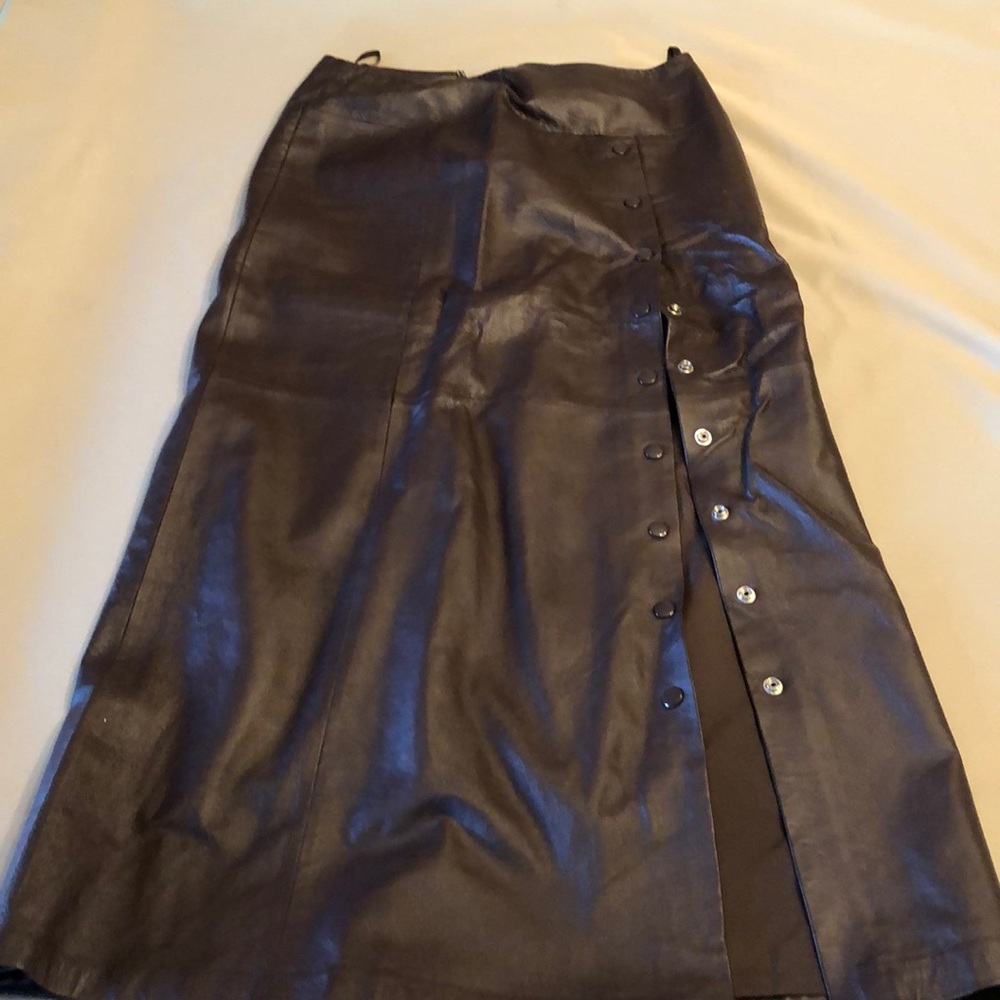 Gorgeous leather full length skirt